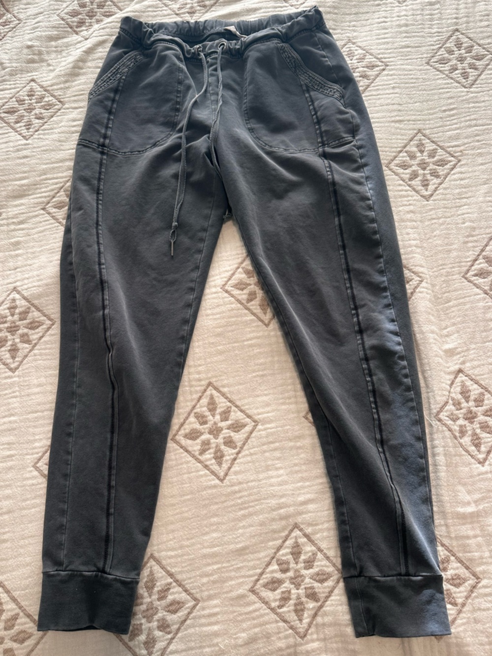 Charcoal Gray Drawstring Joggers